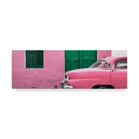 Philippe Hugonnard 'Havana Pink Street' Canvas Art,6x19